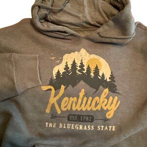 State Of Mine Kentucky Hoodie Dark Green XXL‎ Kangaroo pocket